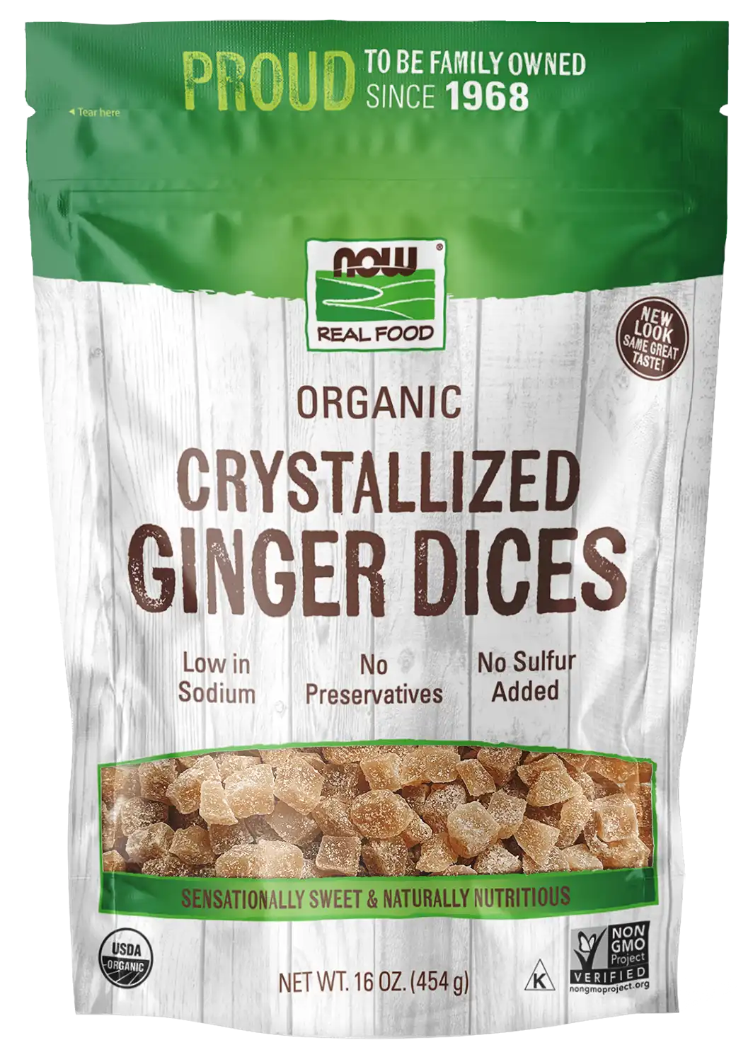 Ginger Dices, Crystallized & Organic