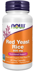 Red Yeast Rice 600 mg Veg Capsules
