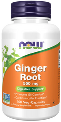 Ginger Root 550 mg Veg Capsules