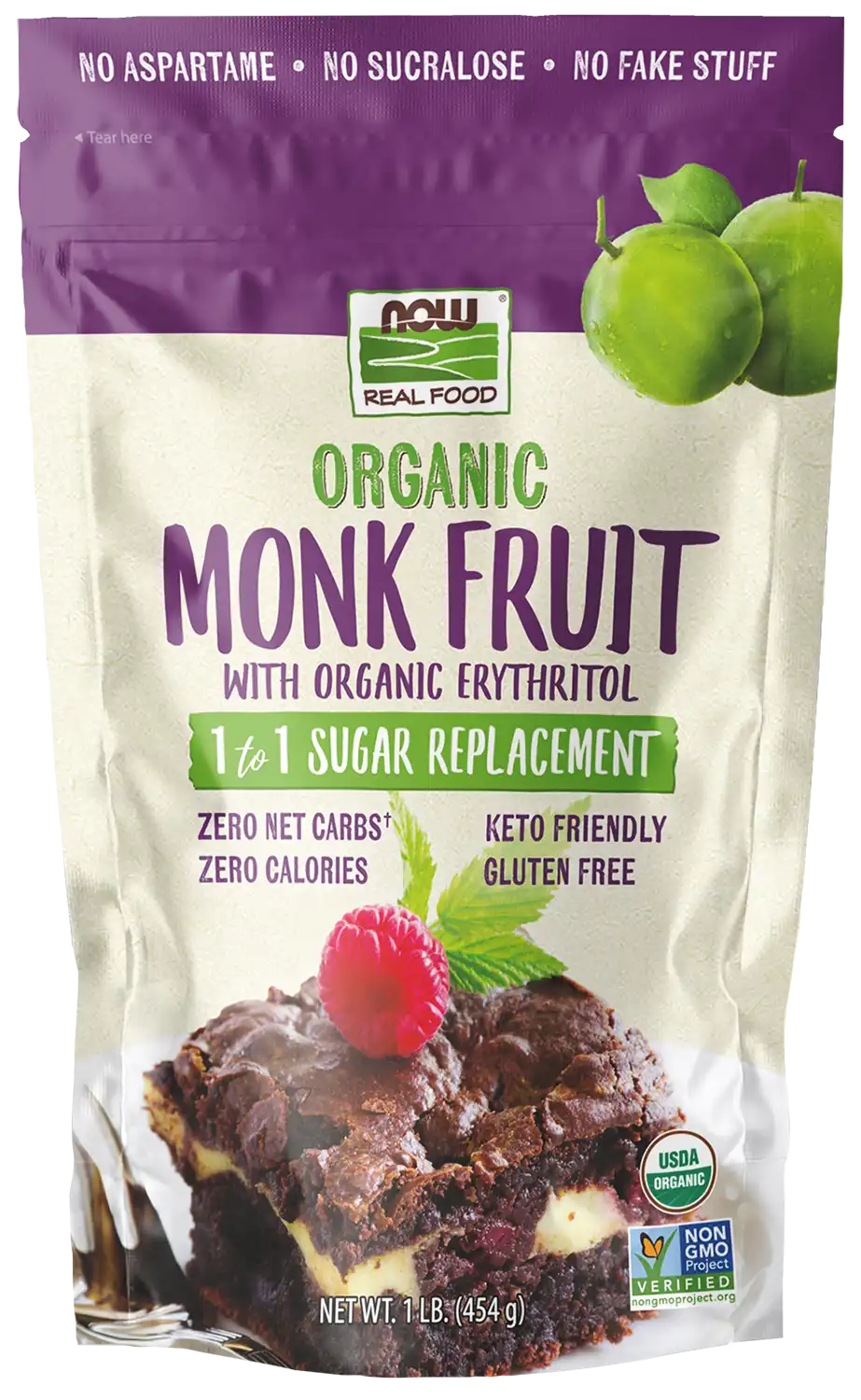 Monk Fruit with Erythritol, Organic Powder