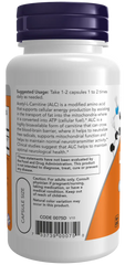 Acetyl-L-Carnitine 500 mg Veg Capsules