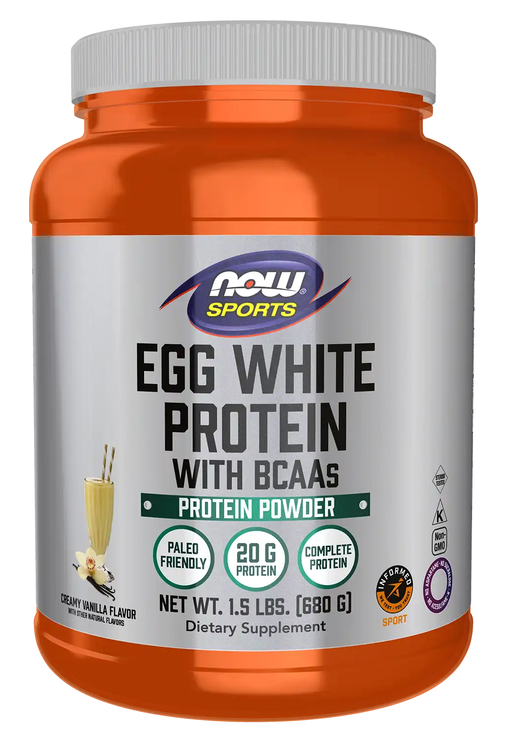 Egg White Protein, Creamy Vanilla Powder