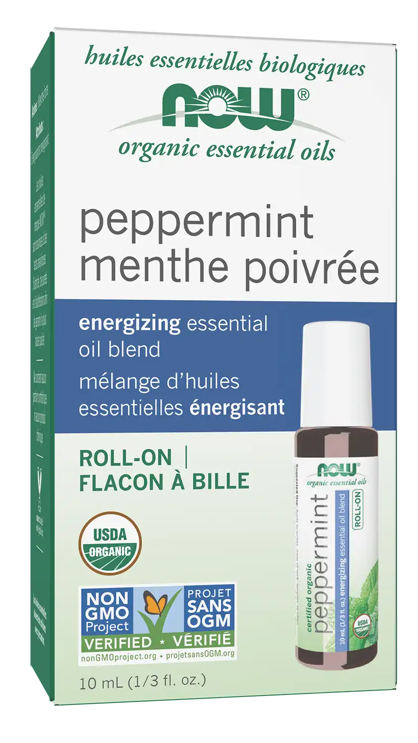 Peppermint Essential Oil Blend, Organic Roll-On
