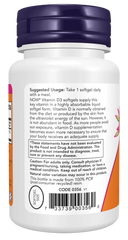 Vitamin D3 2500 IU Softgels