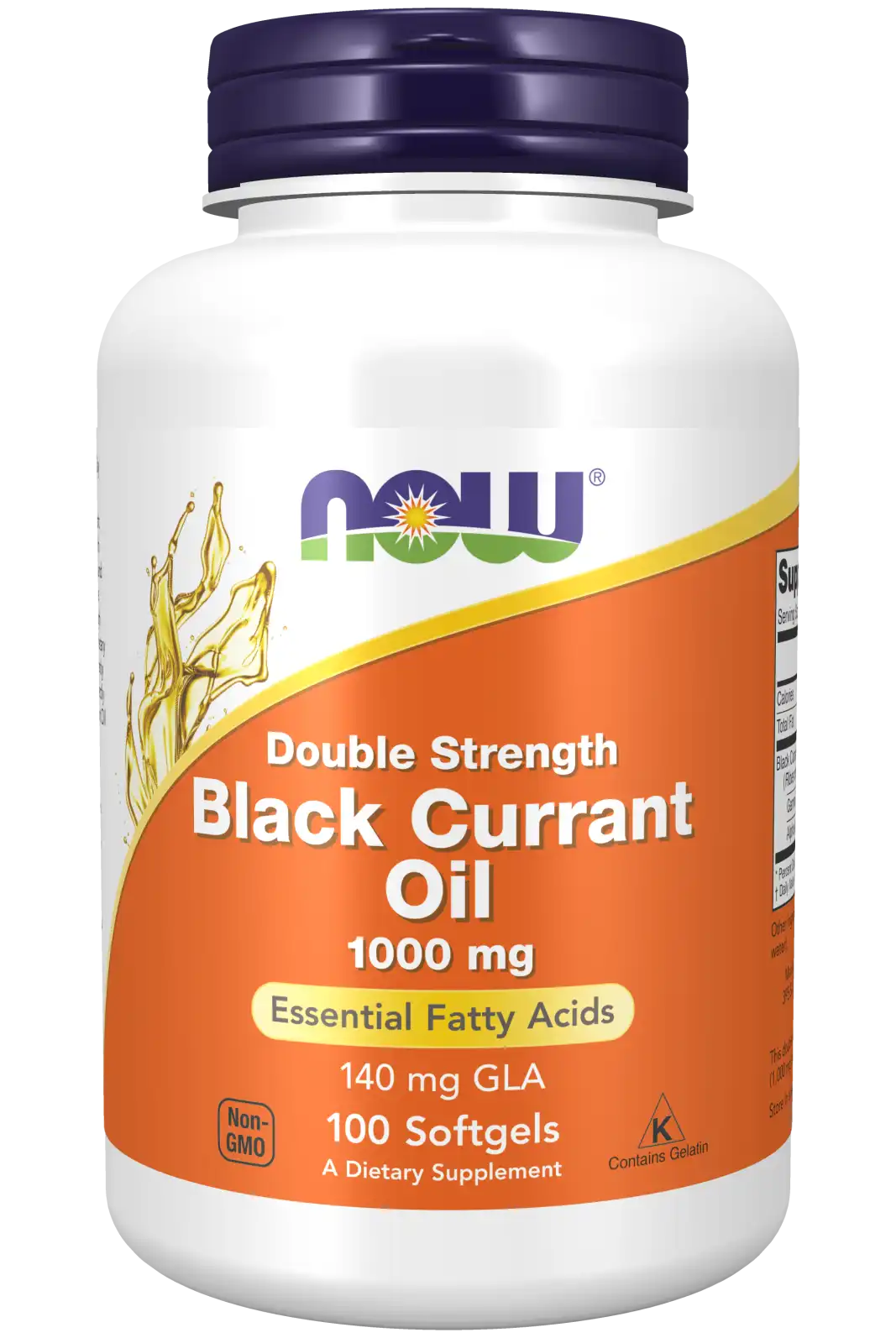 Black Currant Oil, Double Strength 1000 mg Softgels