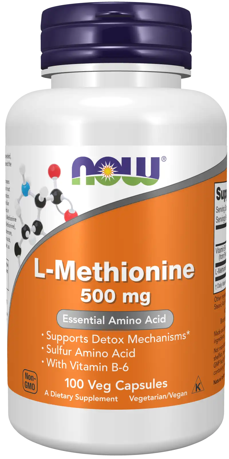 L-Methionine 500 mg Veg Capsules