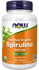 Spirulina, Organic 500 mg Tablets