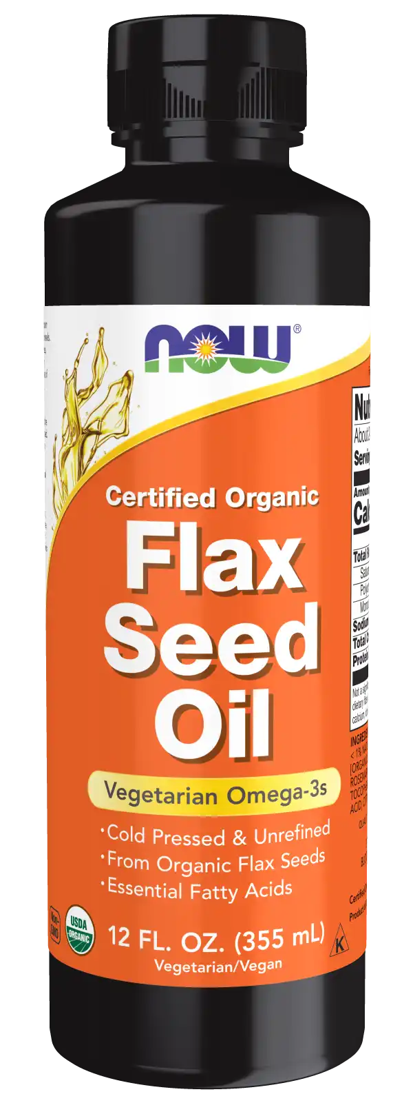 Flax Seed Oil Liquid, Organic