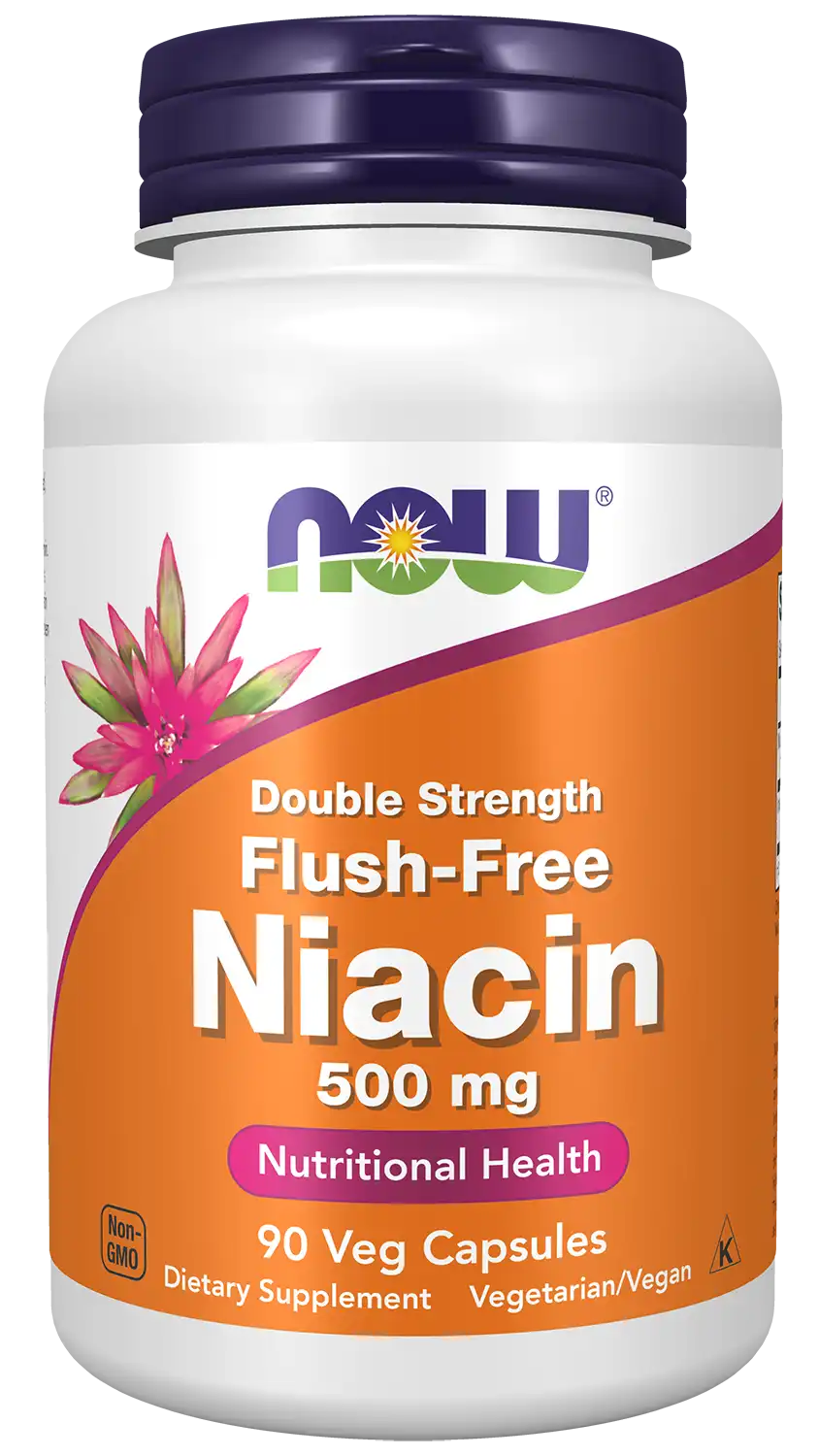 Niacin 500 mg, Double Strength Flush-Free Veg Capsules