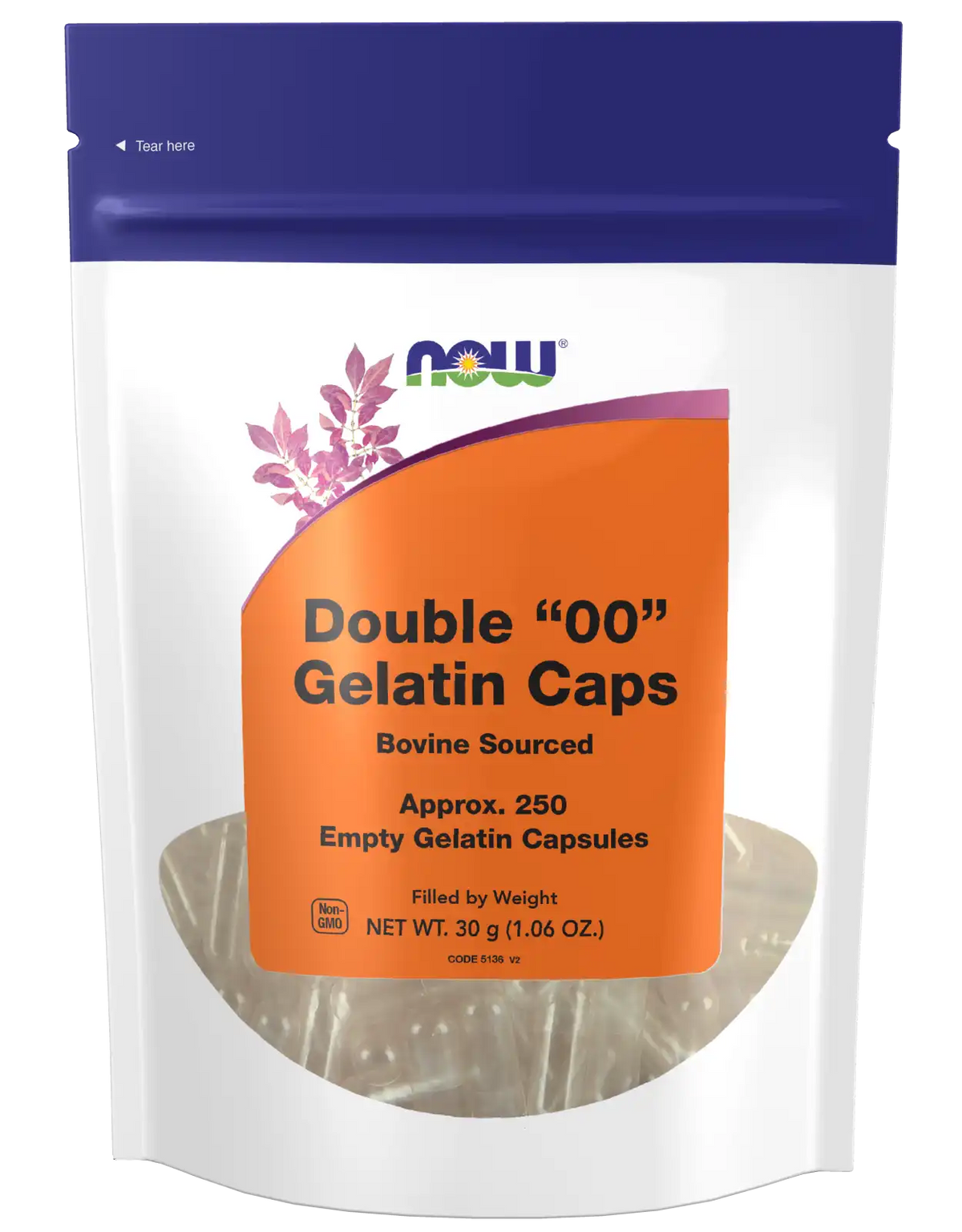 Empty Capsules, Gelatin, Double "00"