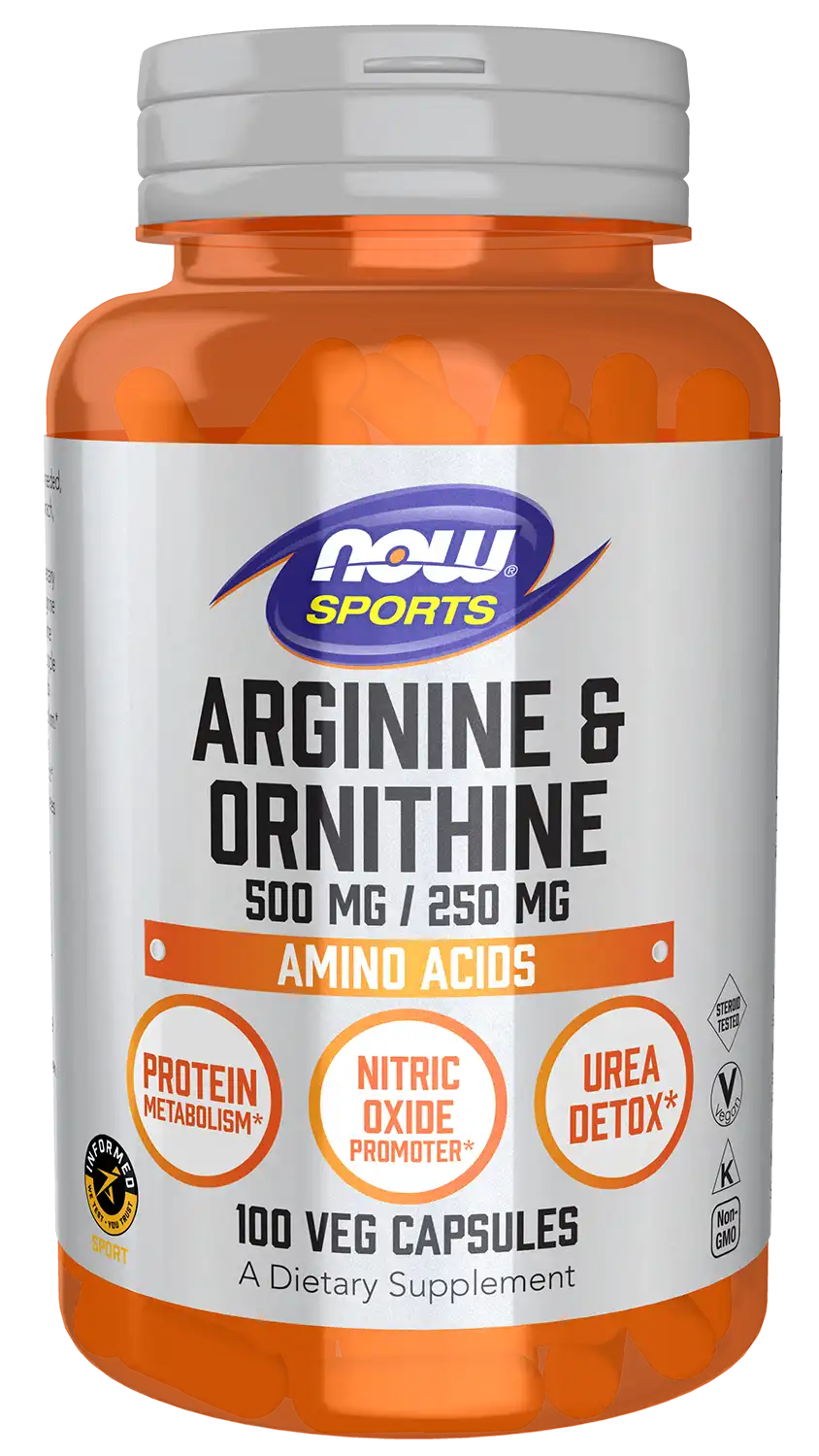Arginine & Ornithine 500 mg / 250 mg Veg Capsules