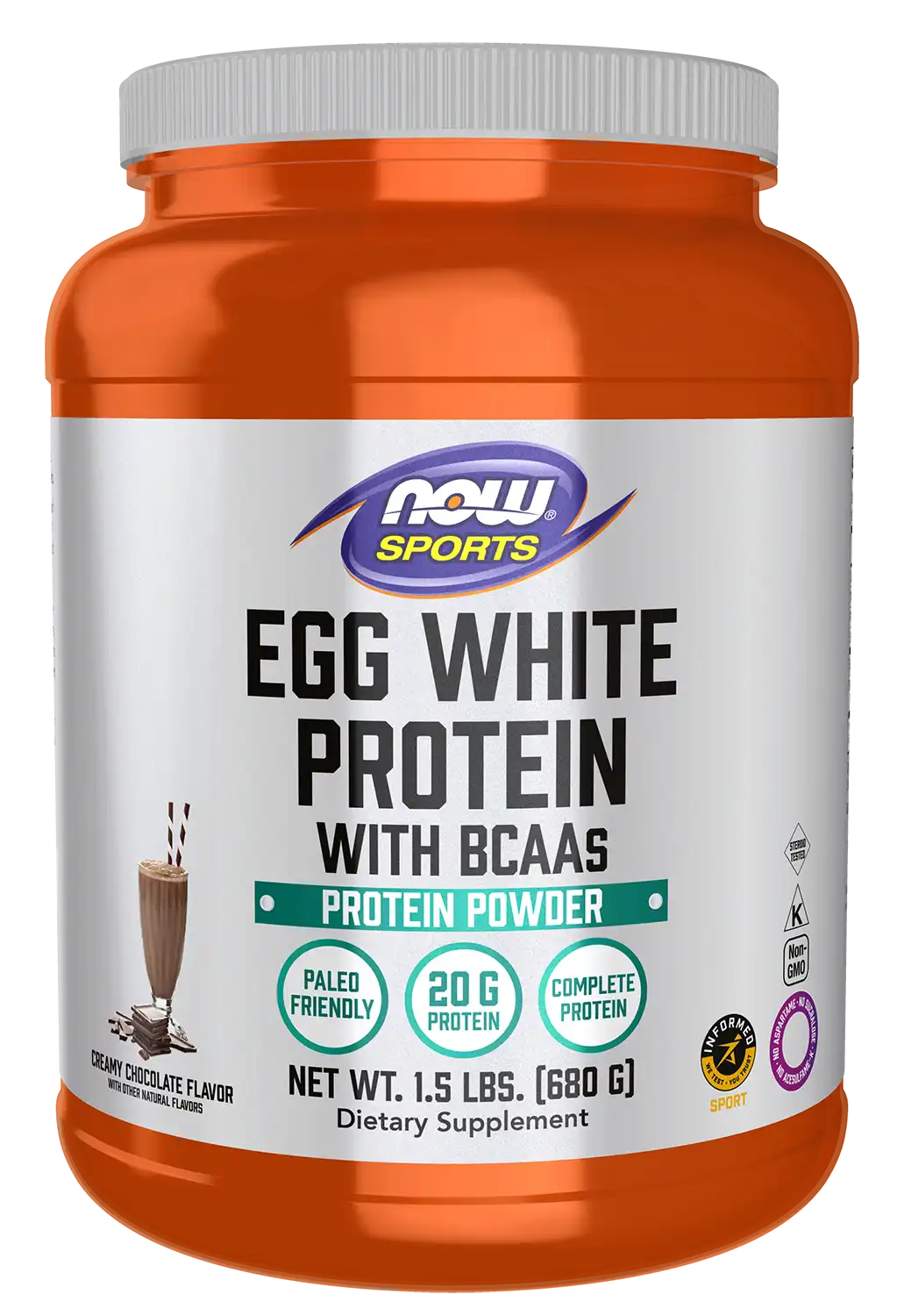 Egg White Protein, Creamy Chocolate Powder