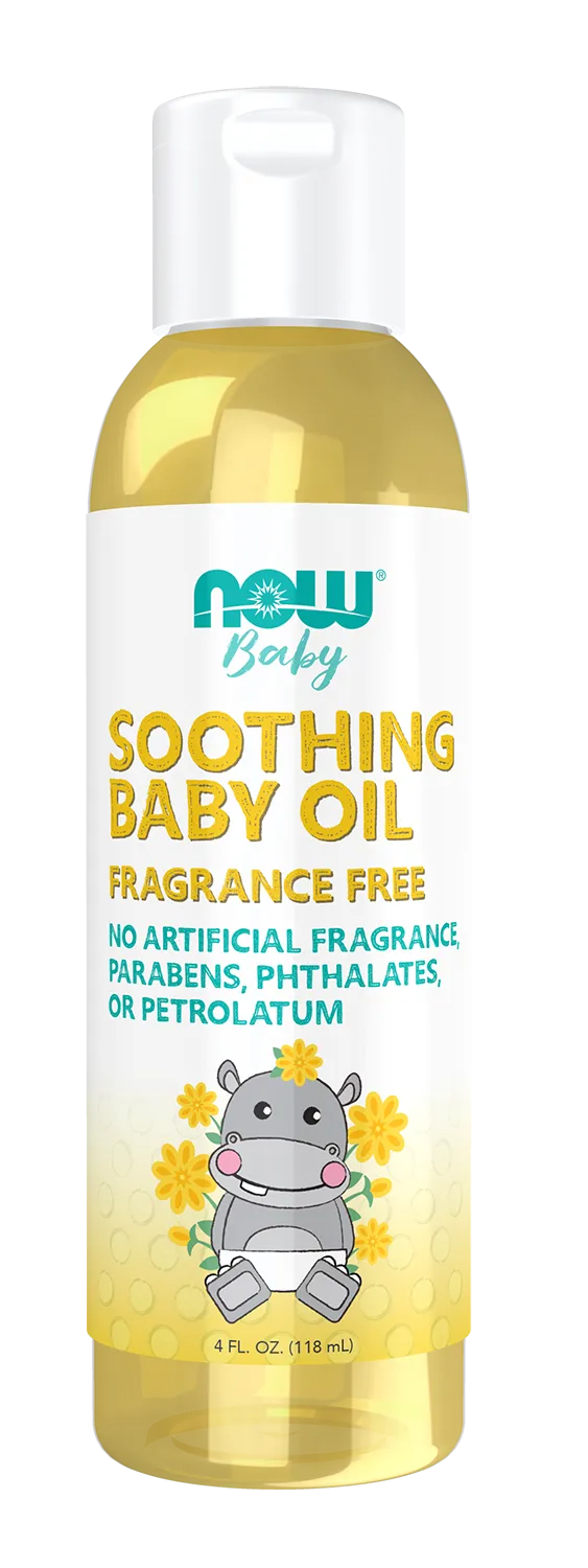 Soothing Baby Oil, Fragrance Free