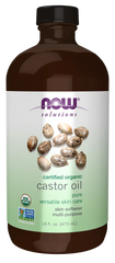 Castor Oil in Glass Bottle, Organic