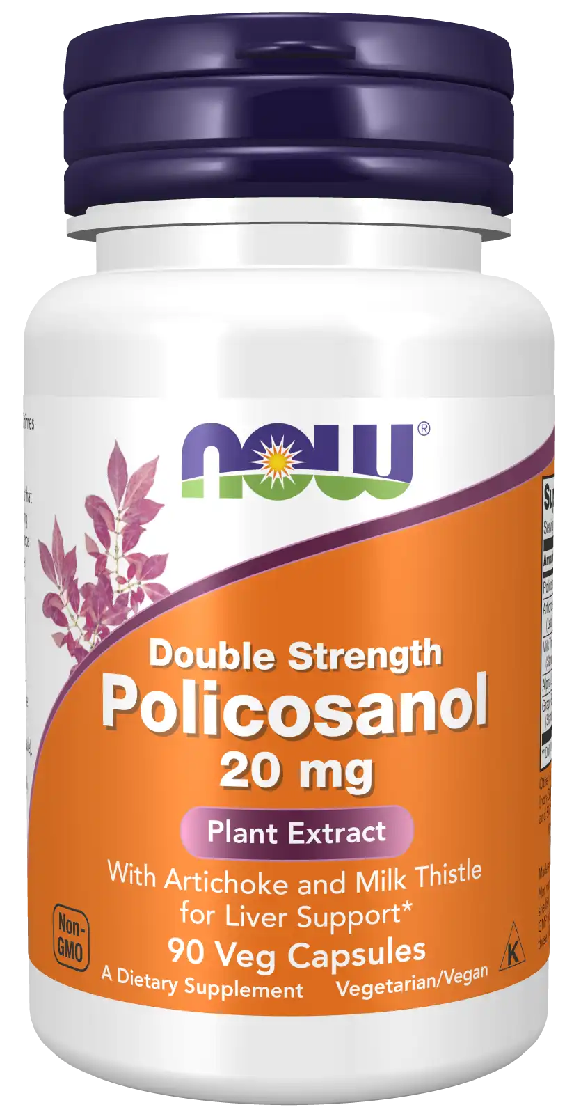 Policosanol, Double Strength 20 mg Veg Capsules