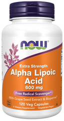Alpha Lipoic Acid, Extra Strength 600 mg Veg Capsules