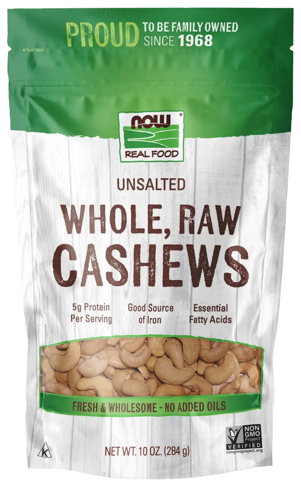 Cashews, Whole, Raw & Unsalted
