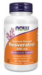 Resveratrol, Maximum Strength 600 mg Veg Capsules