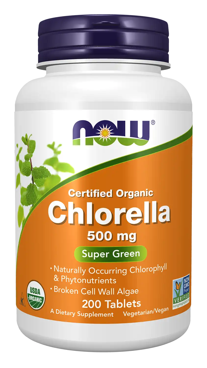Chlorella 500 mg, Organic Tablets