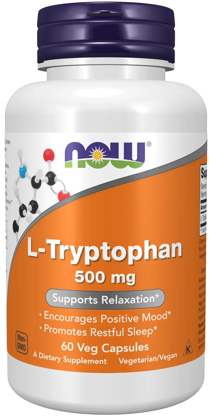 L-Tryptophan 500 mg Veg Capsules
