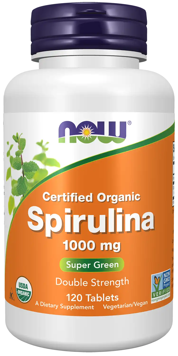 Spirulina, Double Strength, Organic 1000 mg Tablets