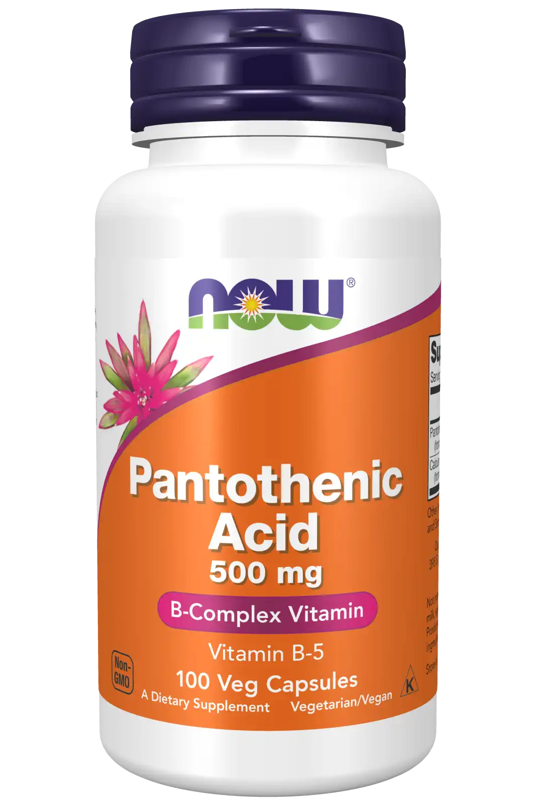 Pantothenic Acid 500 mg Veg Capsules