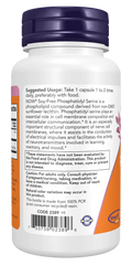 Phosphatidyl Serine, Soy-Free 150 mg Veg Capsules