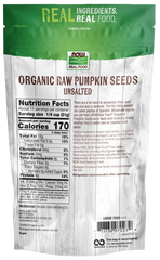 Pumpkin Seeds, Organic, Raw & Unsalted
