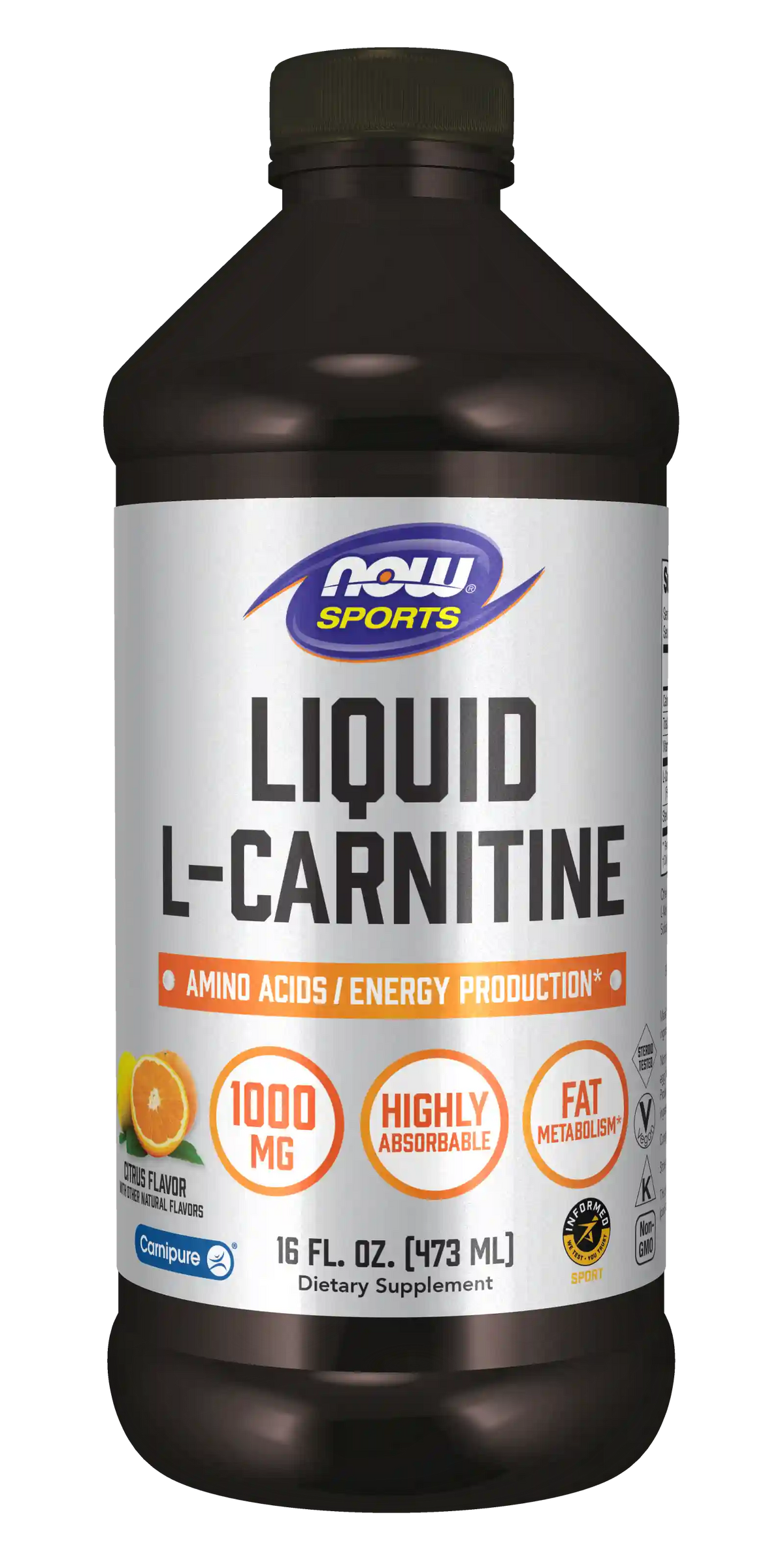 L-Carnitine Liquid 1000 mg, Citrus