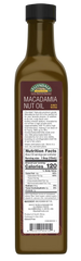Macadamia Nut Cooking Oil in Glass Bottle