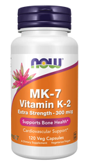 MK-7 Vitamin K-2, Extra Strength 300 mcg Veg Capsules