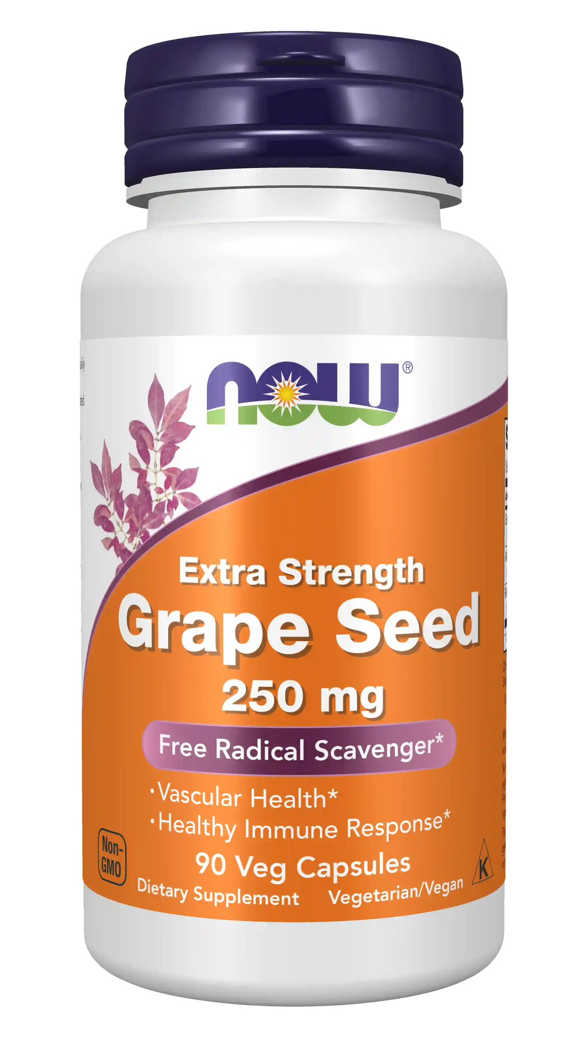 Grape Seed, Extra Strength 250 mg Veg Capsules
