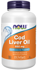 Cod Liver Oil 650 mg Softgels
