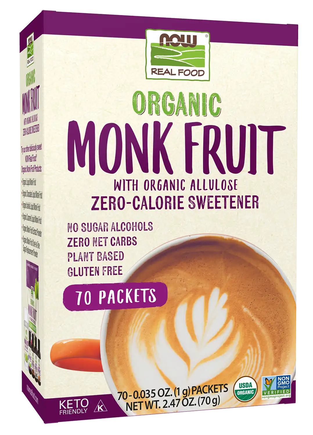 Monk Fruit with Allulose, Organic Packets