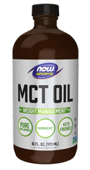 MCT Oil Liquid in Glass Bottle