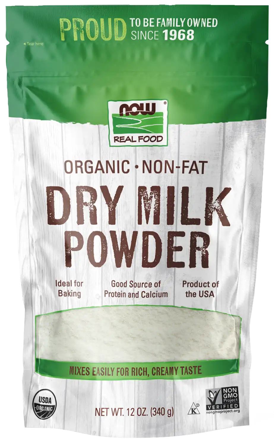 Non-Fat Dry Milk Powder, Organic