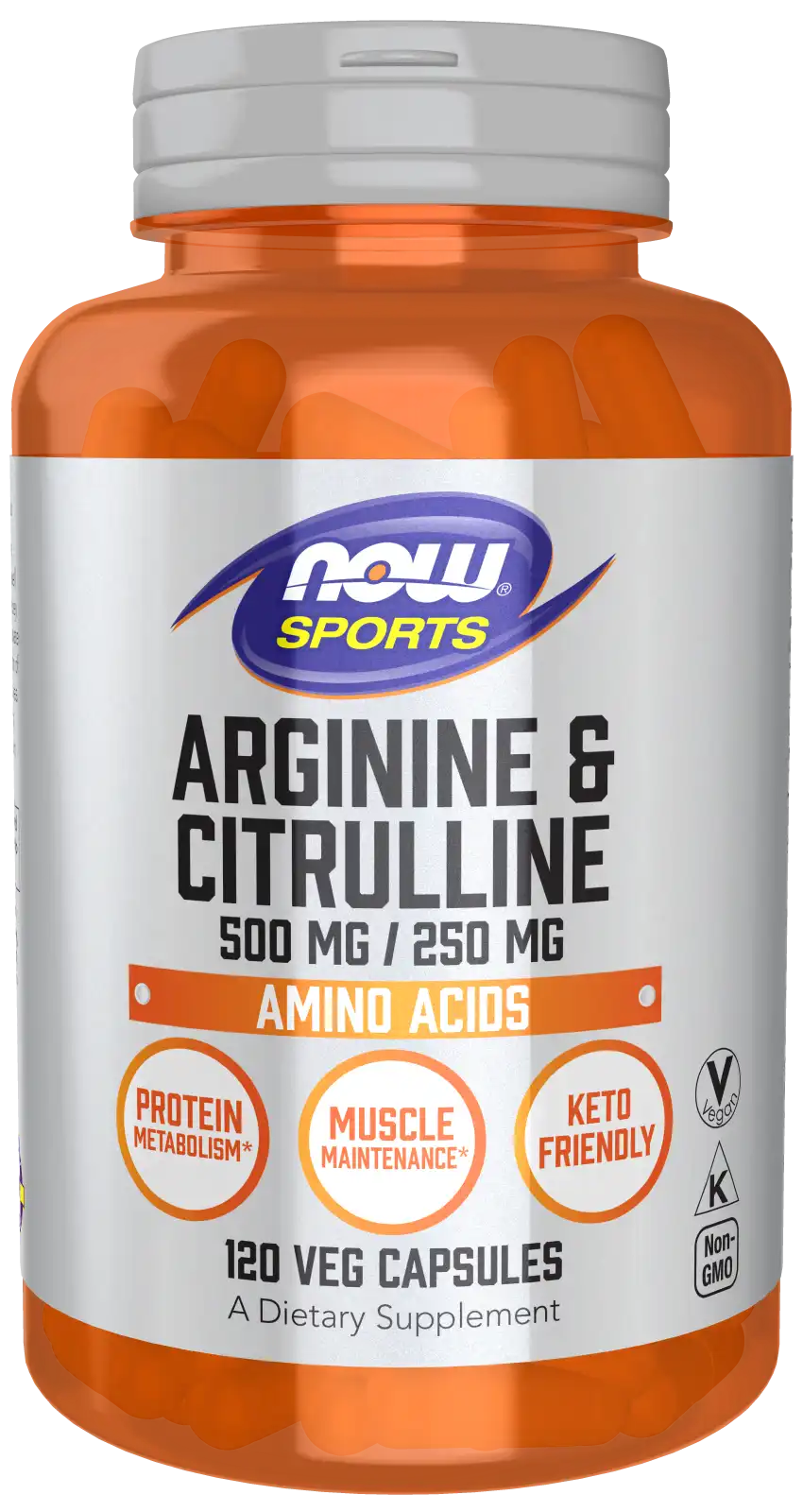 Arginine & Citrulline 500 mg / 250 mg Veg Capsules